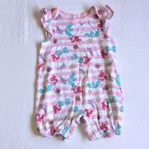 disney ariel little mermaid cotton bubble romper playsuit 24 months baby girl
